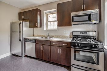 Upscale stainless steel appliances